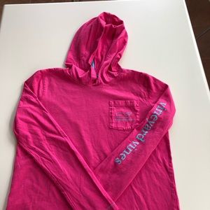 Vineyard Vines Girls Long Sleeve Hooded T-Shirt